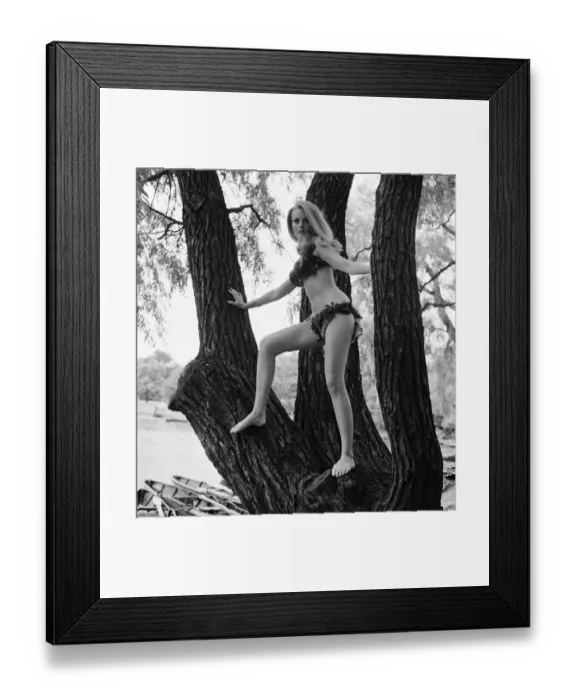 Framed Print : Celeste Yarnall, American actress, Regents Park, London, Wednesday 16th August 1967