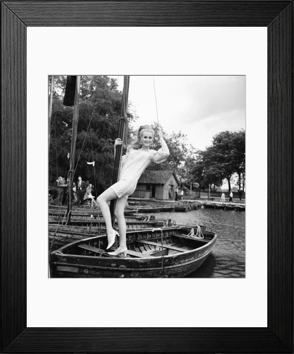 Framed Print : Celeste Yarnall, American actress, The Boating Lake, Regents Park, London
