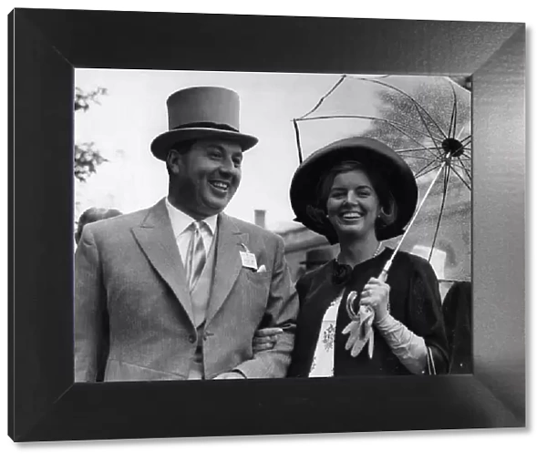 Doug Ellis, Birmingham Travel Agent, Sunflight, pictured with wife