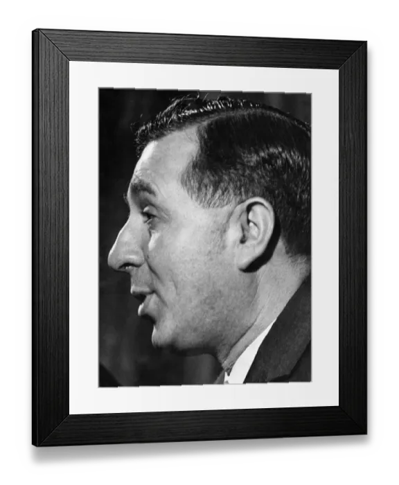 Framed Print : Doug Ellis, Chairman Aston Villa Football Club, Wednesday 18th December 1968 Framed Print : Doug Ellis, Chairman Aston Villa Football Club, Wednesday 18th December 1968