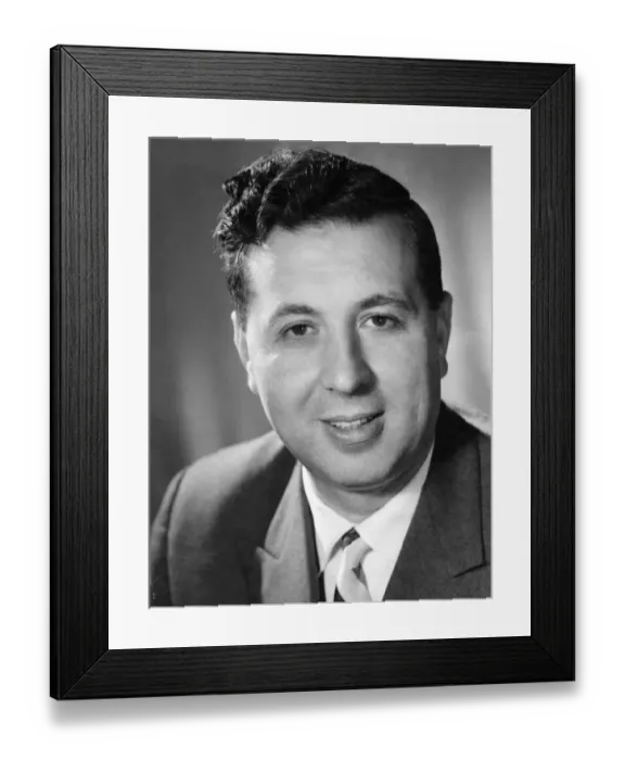 Framed Print : Doug Ellis, Businessman and future Chairman Aston Villa Football Club