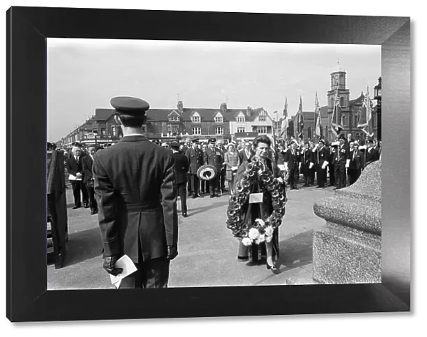 Remembrance Day service at The Cenotaph, Middlesbrough. November 1971