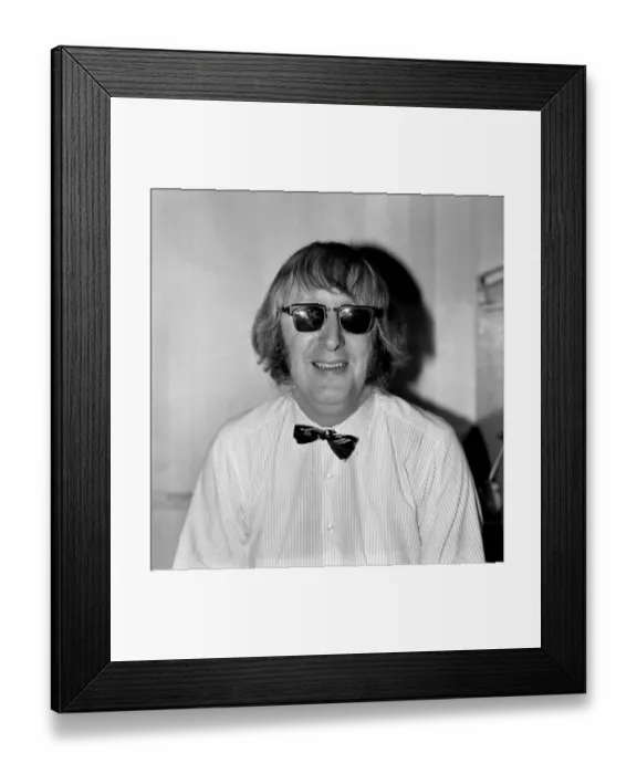 Framed Print : Journalist John McCririck. January 1984