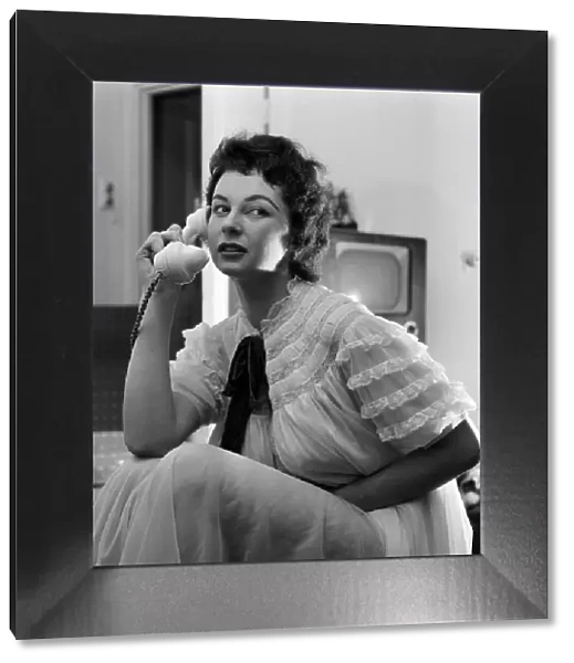 Actress Anne Aubrey. 30th March 1957