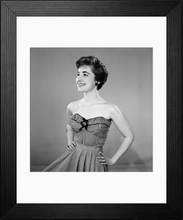 Framed Print : Womans Sunday Mirror Fashion competition No. 12. Sun tops from DH Evans worn by film Framed Print : Womans Sunday Mirror Fashion competition No. 12. Sun tops from DH Evans worn by film