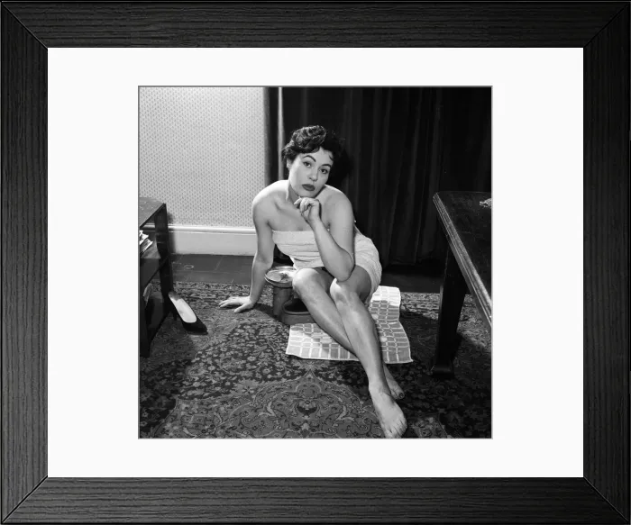 Framed Print : Marisa Neste with some scales. 13th February 1957
