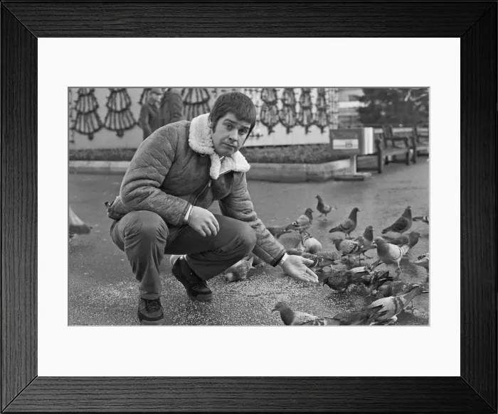 Framed Print : Black Sabbath lead singer Ozzy Osborne with short hair Framed Print : Black Sabbath lead singer Ozzy Osborne with short hair
