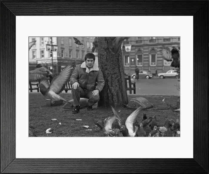 Framed Print : Black Sabbath lead singer Ozzy Osborne with short hair Framed Print : Black Sabbath lead singer Ozzy Osborne with short hair