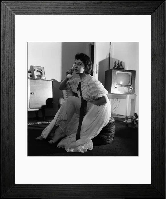 Framed Print : Actress Anne Aubrey. 30th March 1957