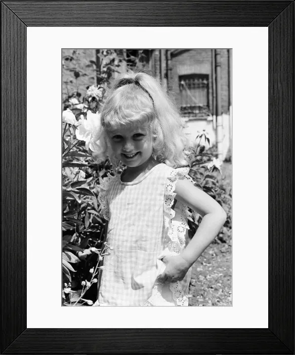 Framed Print : Samantha Gates, Child model, Saturday 20th June 1970 Framed Print : Samantha Gates, Child model, Saturday 20th June 1970