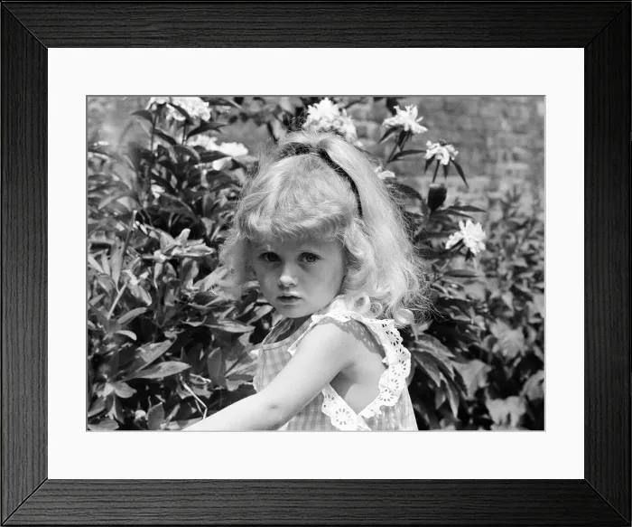 Framed Print : Samantha Gates, Child model, Saturday 20th June 1970 Framed Print : Samantha Gates, Child model, Saturday 20th June 1970