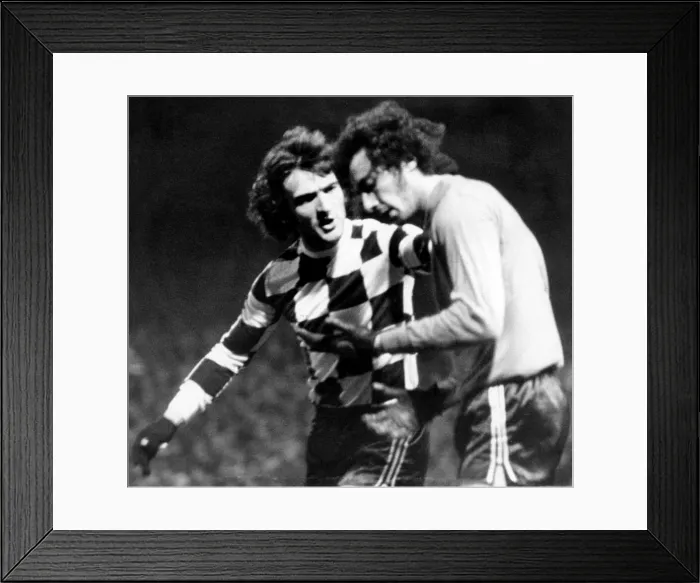Framed Print : eqi Joao Botelho being consoled by team-mate November 1975 Framed Print : eqi Joao Botelho being consoled by team-mate November 1975