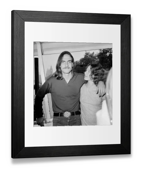 Framed Print : Carole King and James Taylor, both singer / songwriters, together for a press conference Framed Print : Carole King and James Taylor, both singer / songwriters, together for a press conference