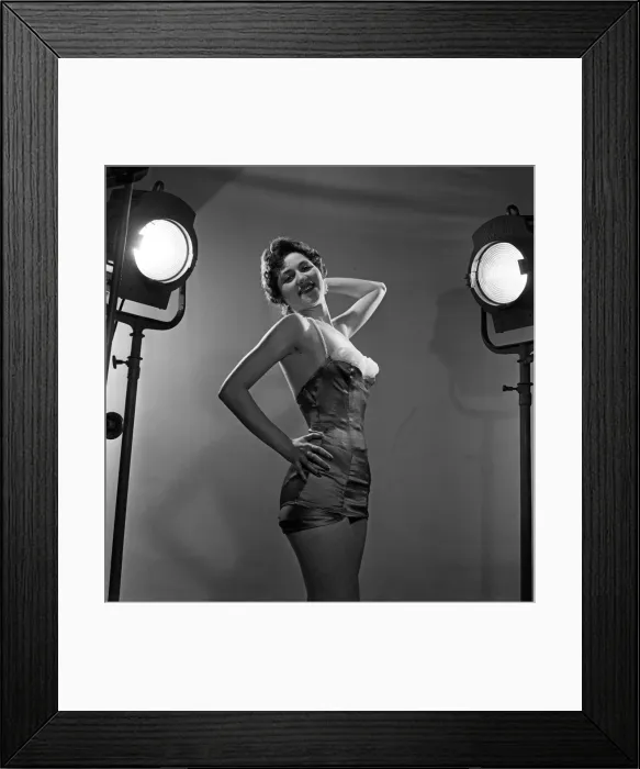 Framed Print : Just waiting for a break is 18-year- old singer Janice Peters who Framed Print : Just waiting for a break is 18-year- old singer Janice Peters who
