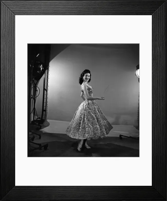 Framed Print : Just waiting for a break is 18-year- old singer Janice Peters who Framed Print : Just waiting for a break is 18-year- old singer Janice Peters who
