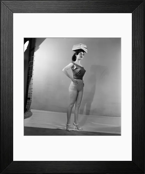 Framed Print : Just waiting for a break is 18-year- old singer Janice Peters who Framed Print : Just waiting for a break is 18-year- old singer Janice Peters who