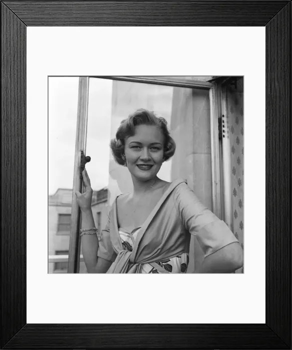 Framed Print : Miss Helen Landon, the American Maid of Cotton for 1957, at the Westbury Hotel Framed Print : Miss Helen Landon, the American Maid of Cotton for 1957, at the Westbury Hotel