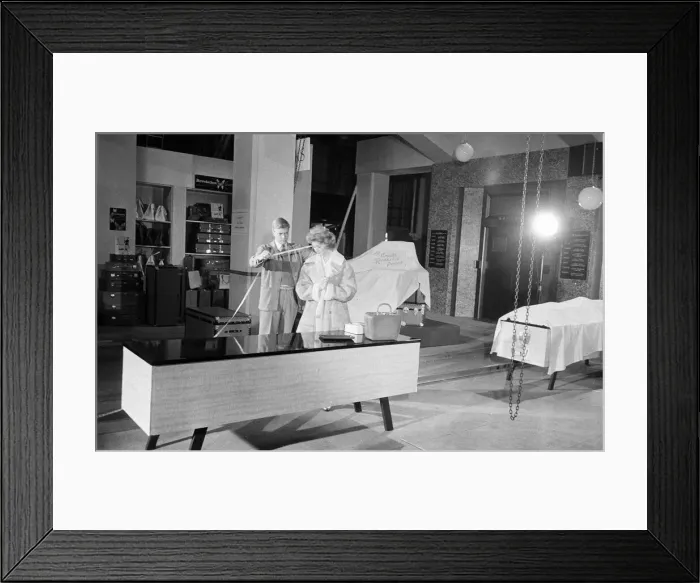 Framed Print : 1960 Film Peeping Tom, behind the scenes filming at Pinewood Studios, Buckinghamshire Framed Print : 1960 Film Peeping Tom, behind the scenes filming at Pinewood Studios, Buckinghamshire