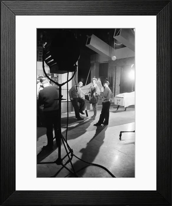 Framed Print : 1960 Film Peeping Tom, behind the scenes filming at Pinewood Studios, Buckinghamshire Framed Print : 1960 Film Peeping Tom, behind the scenes filming at Pinewood Studios, Buckinghamshire