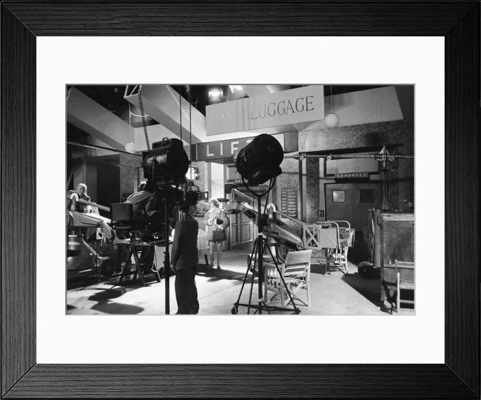 Framed Print : 1960 Film Peeping Tom, behind the scenes filming at Pinewood Studios, Buckinghamshire Framed Print : 1960 Film Peeping Tom, behind the scenes filming at Pinewood Studios, Buckinghamshire