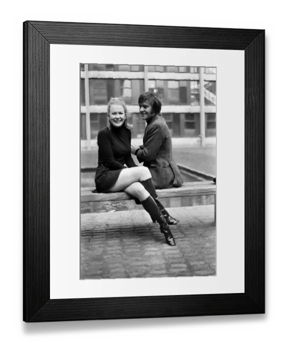 Framed Print : Tom Courtenay and Juliet Mills, stars of a new production Framed Print : Tom Courtenay and Juliet Mills, stars of a new production