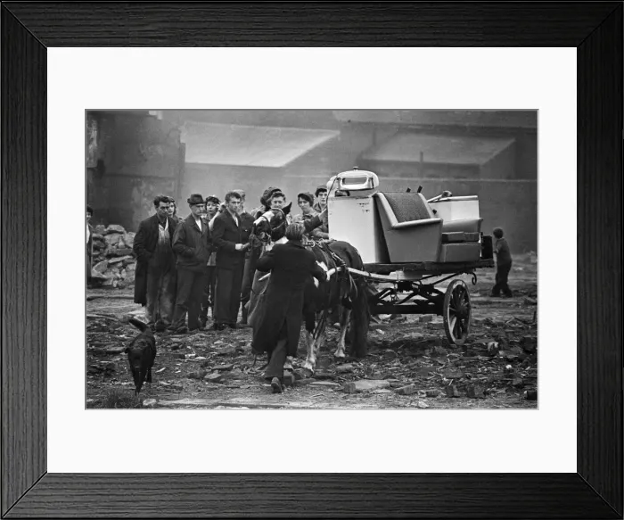 Framed Print : The filming of a dream scene in the film Billy Liar
