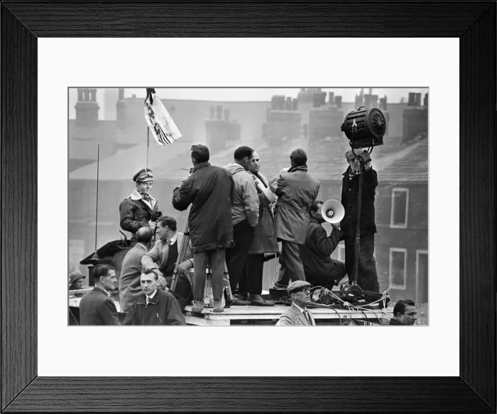Framed Print : The filming of a dream scene in the film Billy Liar Framed Print : The filming of a dream scene in the film Billy Liar