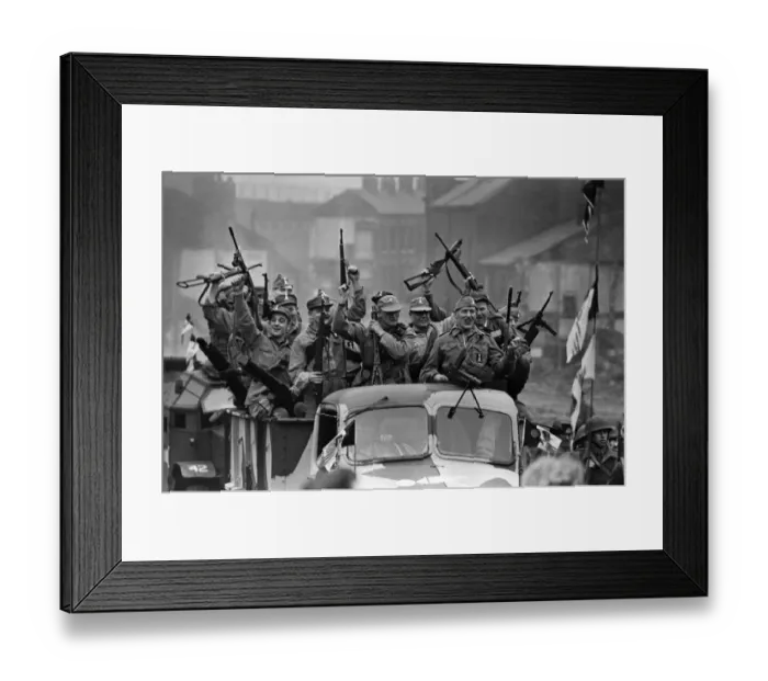 Framed Print : The filming of a dream scene in the film Billy Liar