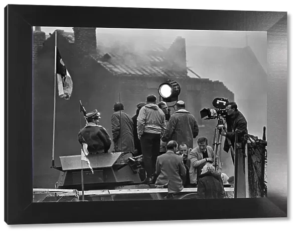 The filming of a dream scene in the film 'Billy Liar'