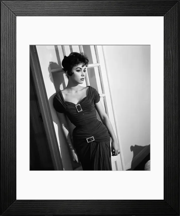 Framed Print : Actress Jackie Lane pictured in her London flat. 20th March 1957 Framed Print : Actress Jackie Lane pictured in her London flat. 20th March 1957