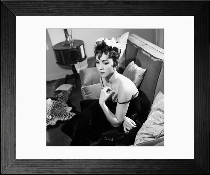 Framed Print : Actress Jackie Lane pictured in her London flat. 20th March 1957 Framed Print : Actress Jackie Lane pictured in her London flat. 20th March 1957