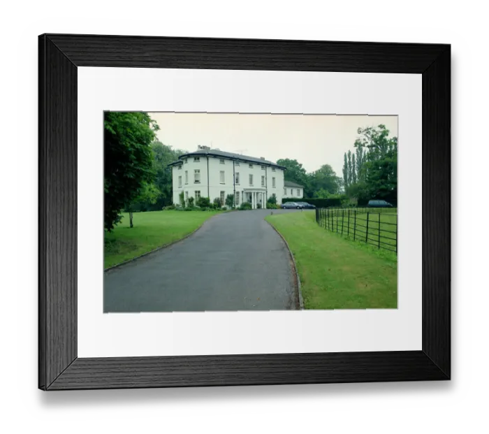 Framed Print : House of Jay Kay of Jamiroquai - 1997 Entrance Home Mansion - Horsenden Manor