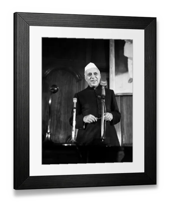 Framed Print : Pandit Jawaharlal Nehru - Prime Minister of India circa 1948 Framed Print : Pandit Jawaharlal Nehru - Prime Minister of India circa 1948