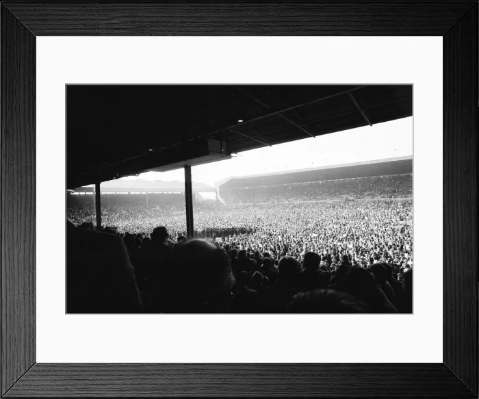Framed Print : Manchester United 4-0 Blackpool, Division Two League match at Old Trafford, Manchester Framed Print : Manchester United 4-0 Blackpool, Division Two League match at Old Trafford, Manchester