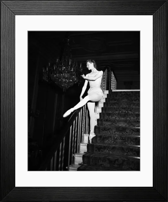 Framed Print : Moira Shearer, Lady Kennedy, ballet dancer and actress, pictured rehearsing at the Royal Framed Print : Moira Shearer, Lady Kennedy, ballet dancer and actress, pictured rehearsing at the Royal