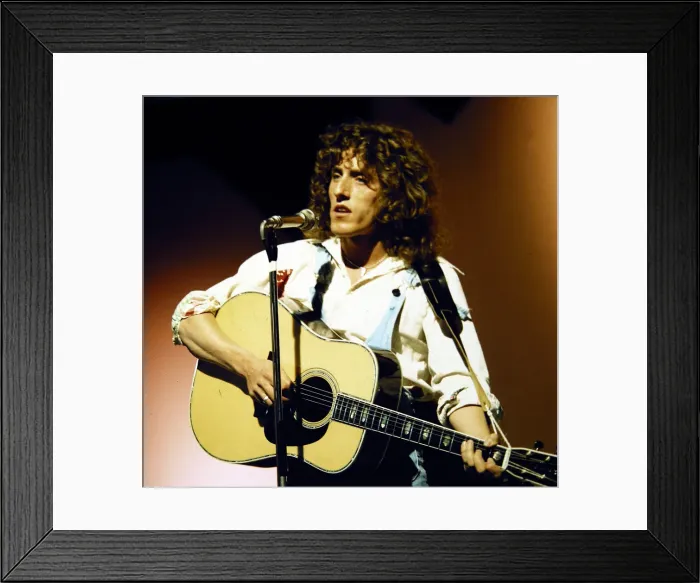 Framed Print : Roger Daltrey - Pop Star seen here during rehearsals for the BBC television Framed Print : Roger Daltrey - Pop Star seen here during rehearsals for the BBC television