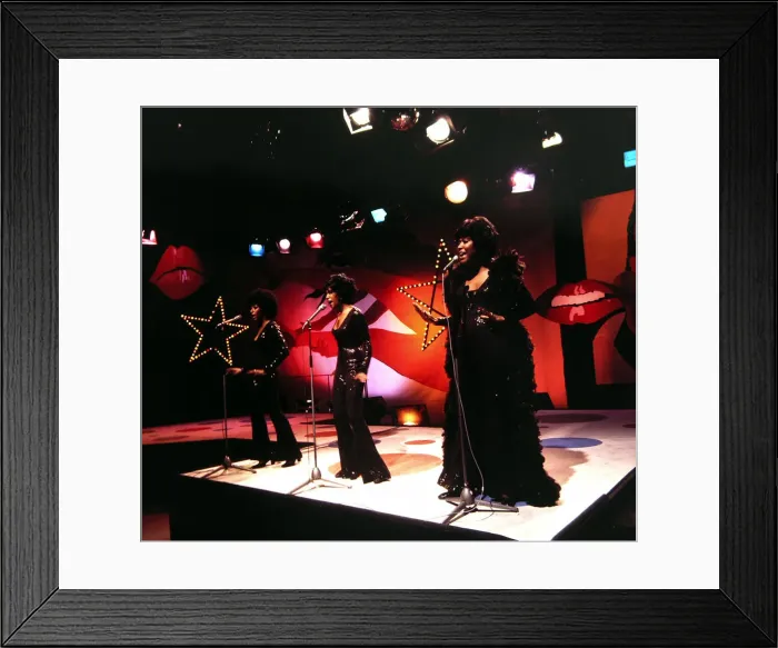 Framed Print : The Supremes - Pop Group seen here during rehearsals for the BBC television Framed Print : The Supremes - Pop Group seen here during rehearsals for the BBC television