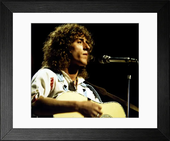 Framed Print : Roger Daltrey - Pop Star seen here during rehearsals for the BBC television Framed Print : Roger Daltrey - Pop Star seen here during rehearsals for the BBC television