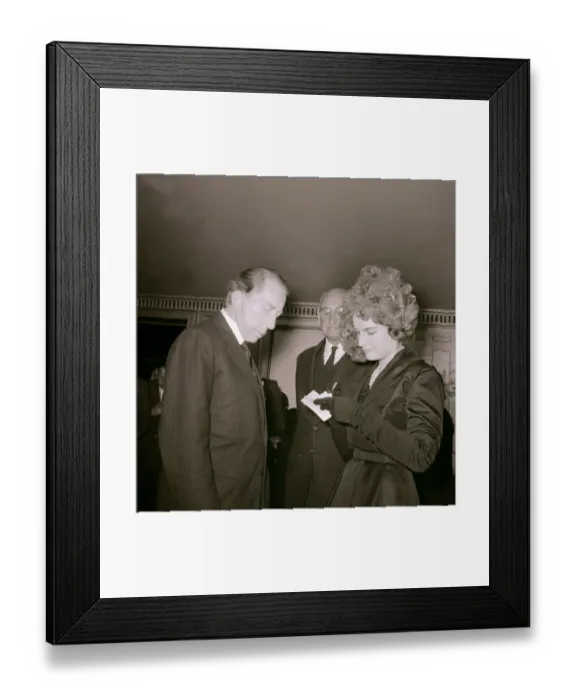 Framed Print : John Paul Getty Oil Billionaire attending launch of publication of his biography J Paul Framed Print : John Paul Getty Oil Billionaire attending launch of publication of his biography J Paul