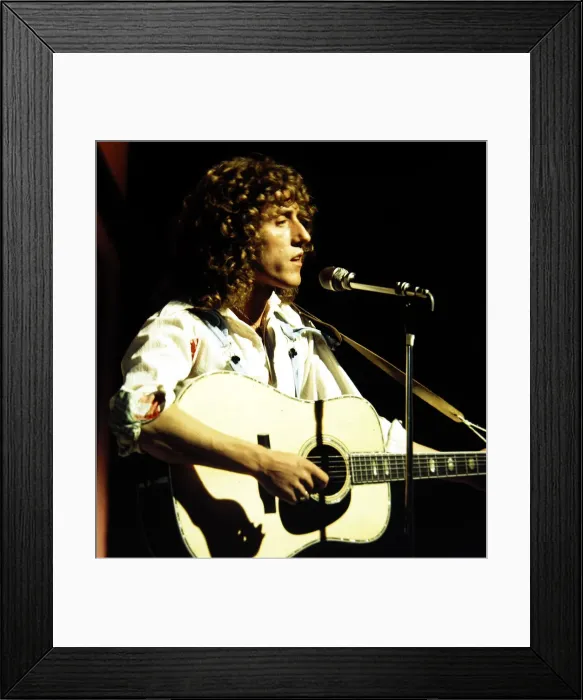 Framed Print : Roger Daltrey - Pop Star seen here during rehearsals for the BBC television Framed Print : Roger Daltrey - Pop Star seen here during rehearsals for the BBC television