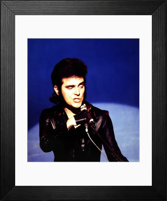 Framed Print : Alvin Stardust - Pop Star seen here during rehearsals for the BBC television