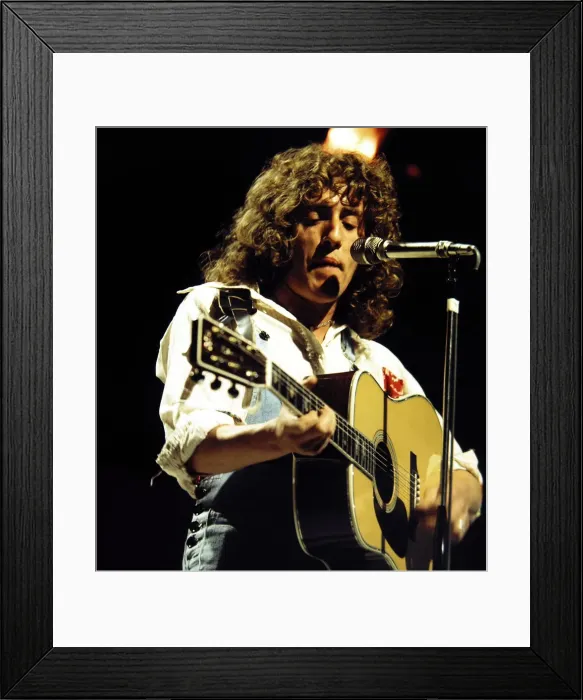 Framed Print : Roger Daltrey - Pop Star seen here during rehearsals for the BBC television Framed Print : Roger Daltrey - Pop Star seen here during rehearsals for the BBC television