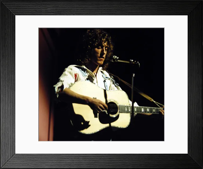 Framed Print : Roger Daltrey - Pop Star seen here during rehearsals for the BBC television Framed Print : Roger Daltrey - Pop Star seen here during rehearsals for the BBC television
