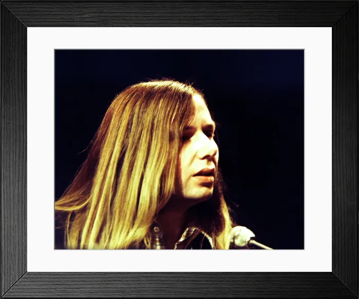 Framed Print : Clifford T Ward - Pop Star seen here during rehearsals for the BBC television