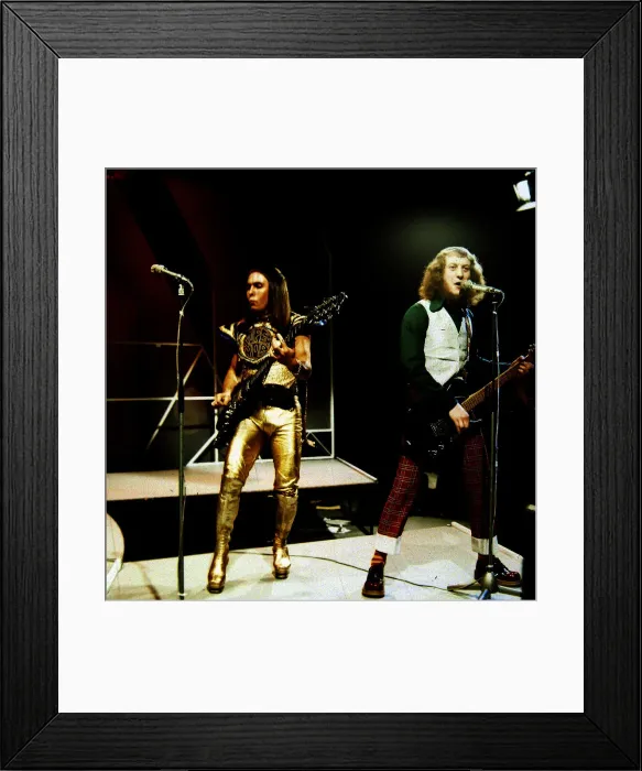 Framed Print : Slade - Pop Group seen here during rehearsals for the BBC television programme Top Framed Print : Slade - Pop Group seen here during rehearsals for the BBC television programme Top