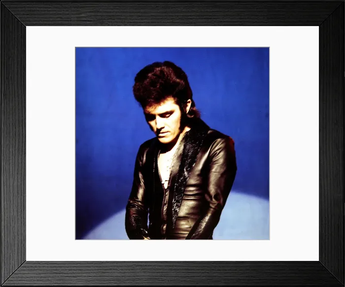 Framed Print : Alvin Stardust - Pop Star seen here during rehearsals for the BBC television Framed Print : Alvin Stardust - Pop Star seen here during rehearsals for the BBC television