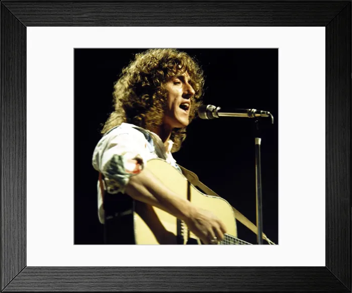 Framed Print : Roger Daltrey - Pop Star seen here during rehearsals for the BBC television Framed Print : Roger Daltrey - Pop Star seen here during rehearsals for the BBC television