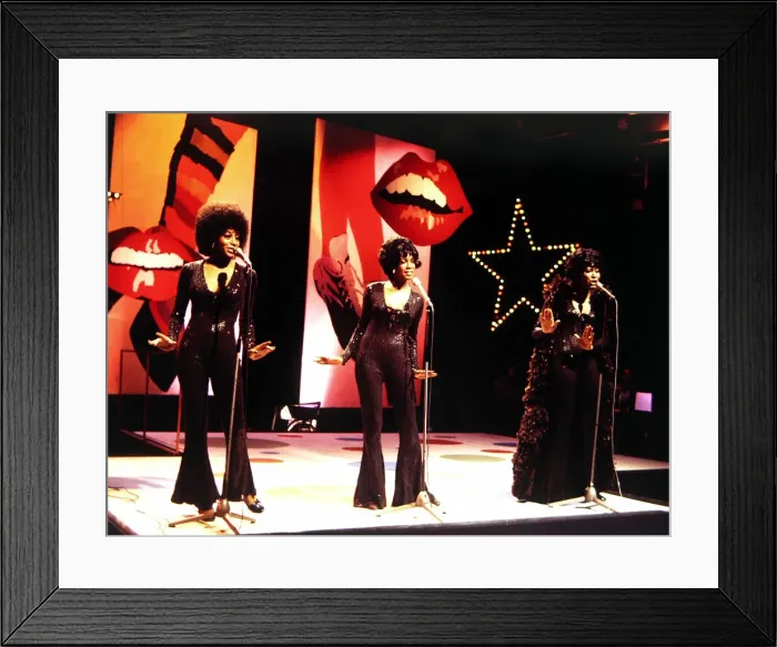 Framed Print : The Supremes - Pop Group seen here during rehearsals for the BBC television