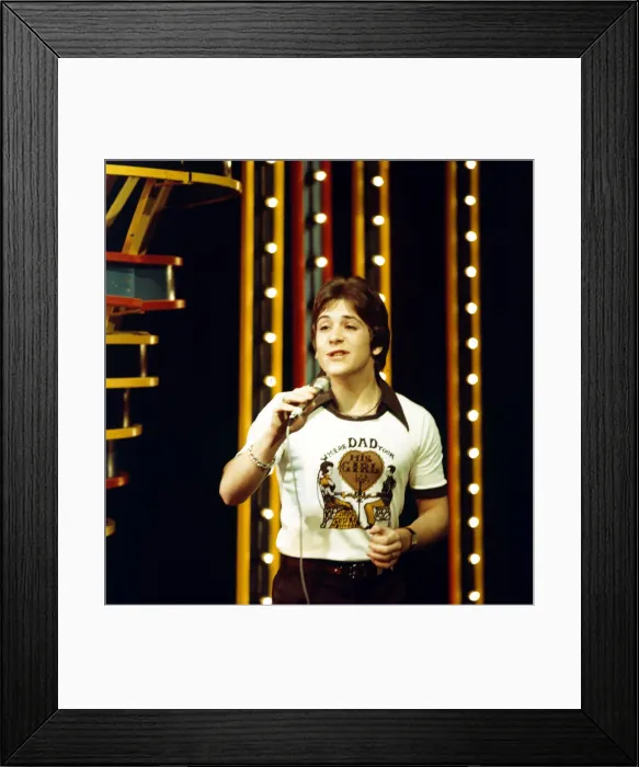 Framed Print : Neil Reid seen here during rehearsals for the BBC television programme Top of Framed Print : Neil Reid seen here during rehearsals for the BBC television programme Top of
