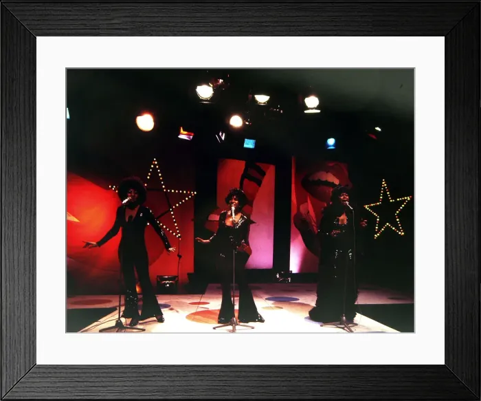 Framed Print : The Supremes - Pop Group seen here during rehearsals for the BBC television Framed Print : The Supremes - Pop Group seen here during rehearsals for the BBC television